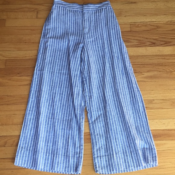 Lauren Conrad Cotton Linen Striped Pants - Picture 2 of 7